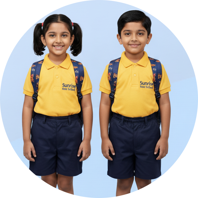 Happy children at Sunrise Kids School